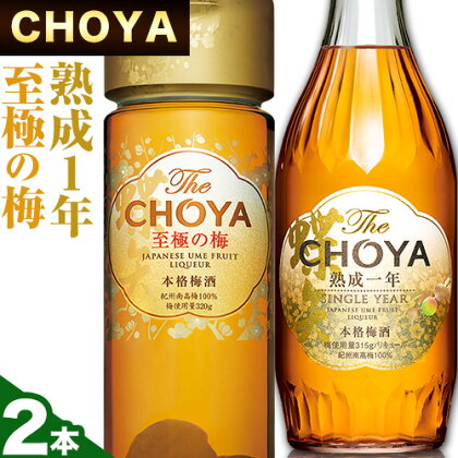 The CHOYA 熟成一年 700ml The CHOYA 至極の梅 650ml 計2本 セット 飲み比べ 羽曳野商工振興株式会社《30日以内に出荷予定(土日祝除く)》大阪府 羽曳野市 送料無料 梅酒 梅 酒 CHOYA チョーヤ チョーヤ梅酒 お酒 紀州 南高梅