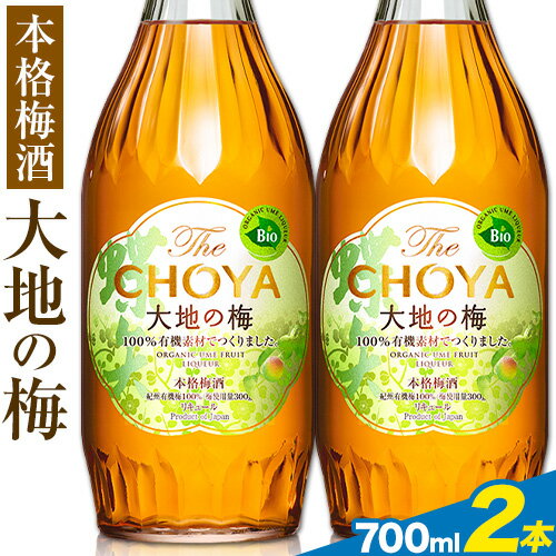 THE CHOYA 大地の梅 700ml × 2本 羽曳野商工振興株式会社[30日以内に出荷予定(土日祝除く)]大阪府 羽曳野市 送料無料 梅酒 梅 酒 CHOYA チョーヤ チョーヤ梅酒 お酒 本格梅酒 オーガニック