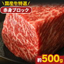 【ふるさと納税】国産牛赤身ブロック 約500g 株 仲辻《30日以内に出荷予定 土日祝除く 》大阪府 羽曳野市 送料無料 牛肉 牛 国産 ローストビーフ 赤身 ブロック