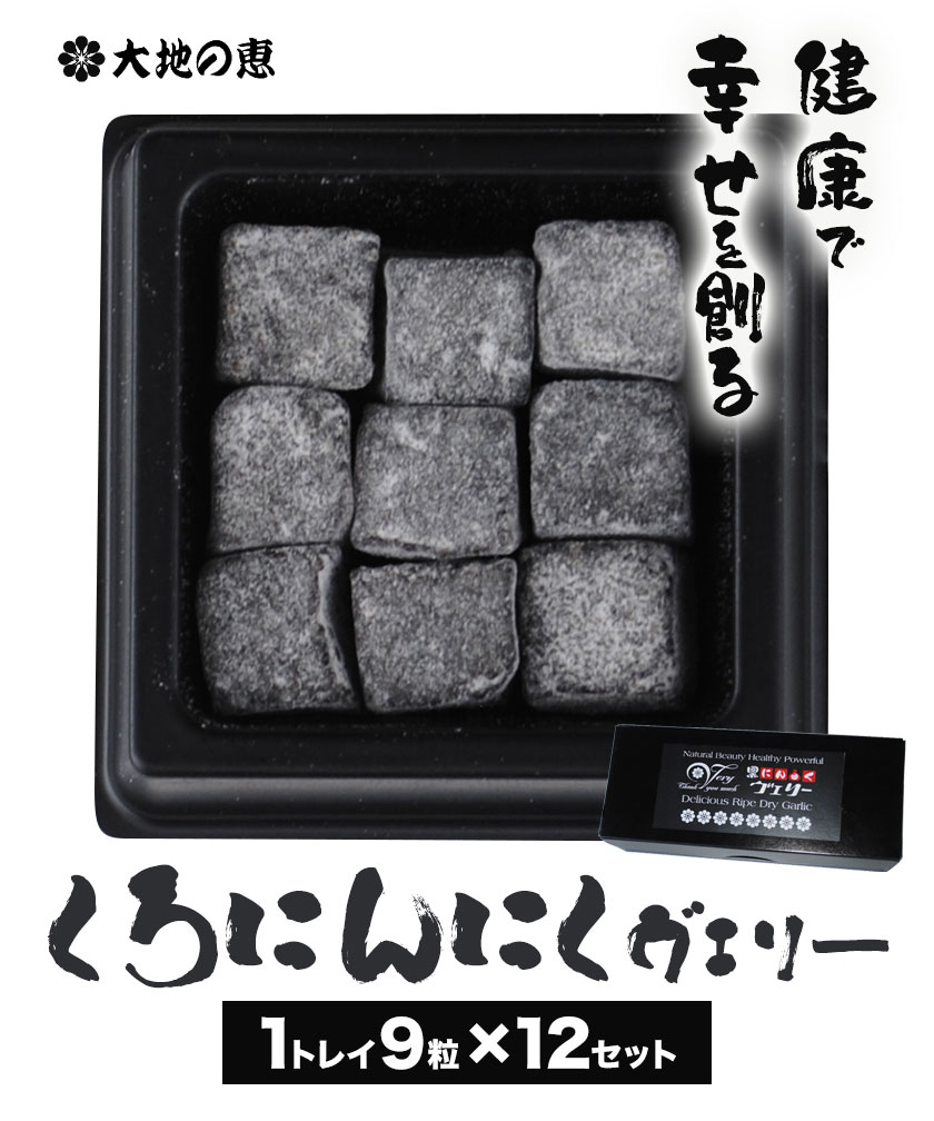 【ふるさと納税】くろにんにくヴェリー 1トレイ9粒 × 12 セット《30日以内に出荷予定(土日祝除く)》大阪府 羽曳野市 ニンニク 黒ニンニク じゃんぼ大蒜 大蒜 健康 スタミナ