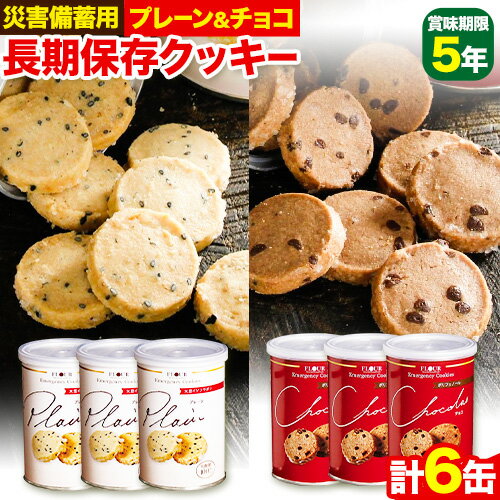 4位! 口コミ数「0件」評価「0」非常食 長期保存 クッキー プレーン チョコ 各100g × 6缶 株式会社フラワー《30日以内に出荷予定(土日祝除く)》大阪府 羽曳野市 ･･･ 