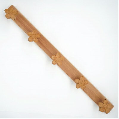 【ふるさと納税】欄間職人による手彫り「欅のコートフック『桜』」【1420885】