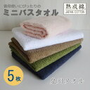 【ふるさと納税】泉州タオル「普段使いにぴったりのミニバスタオル」5枚セット 099H736【1511785】