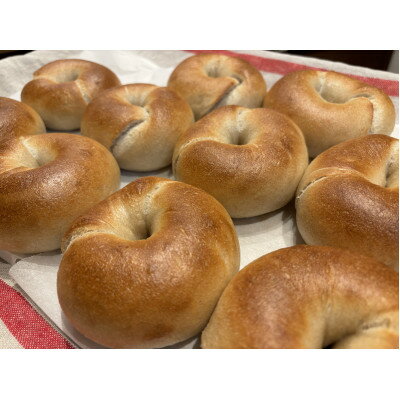 【ふるさと納税】Kanom プレーンベーグル10点セット【配送不可地域:離島】【1683825】