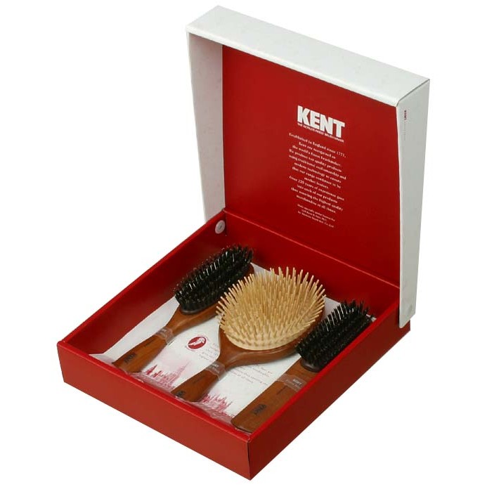 【ふるさと納税】最高級天然毛100%を使用した「KENT」ブランドのヘアブラシセット