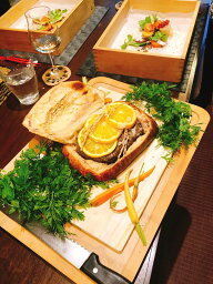 【ふるさと納税】仔羊とお野菜のパン包み焼きの特別メインコース　ペアお食事券