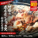 【ふるさと納税】【 スピード発送 】【 特選 黒毛和牛 】2種類の味から選べる神様のホルモンミックス(焼肉だれ/味噌だれ)【 国産 牛肉 ホルモン おすすめ 味噌だれ 焼肉だれ 特選 黒毛和牛 小腸 ハート シマチョウ コリコリ 焼肉 バーベキュー ギフト 送料無料 】(4)