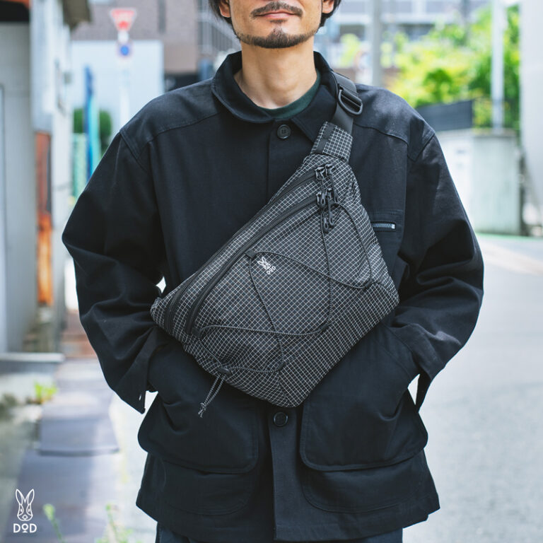 [DOD] ツォイツォイボディバッグ( BA153-BK )[ DOD カバン ボディバッグ シンメトリーデザイン 軽量 耐久性 収納 便利 雑貨 ギフト プレゼント 送料無料 ]