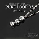 【ふるさと納税】管理医療機器 純チタン永久磁気ネックレス PURE LOOP OZ スリーストーン【 純チタン 磁気ネックレス 肩 首 コリ 軽くて丈夫 血行の改善 健康 送料無料 】