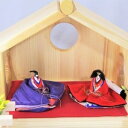 【ふるさと納税】身近に置けるかわいい箱雛お花付きC