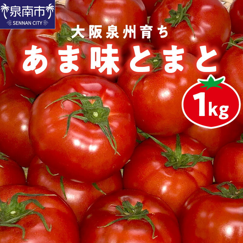 【ふるさと納税】大阪泉州育ち あま味とまと 1kg 野菜トマ