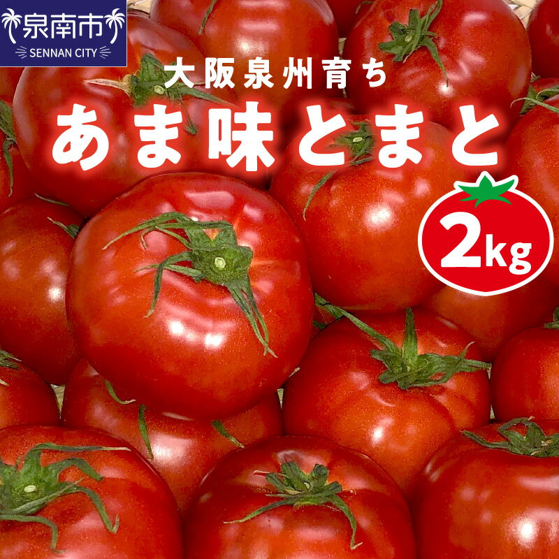 49位! 口コミ数「0件」評価「0」大阪泉州育ち あま味とまと 2kg 野菜トマト 高糖度 フルーツトマト 2キロ 予約 夏野菜