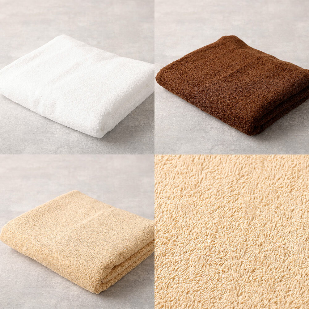 【ふるさと納税】泉州タオル 幅60cm 厚手 ふわふわ バスタオル 800匁＜選べる枚数＞2枚～10枚入り 6000円 ～ 29000円 6000円 ～ 2万9000円 ＜選べるカラー＞ホワイト／ベージュ／ブラウン｜タオル バスタオル 泉州タオル 厚手 国産 綿100 セット 大阪府 阪南市 送料無料