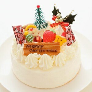 【ふるさと納税】2021 クリスマスケーキ 生クリーム ホイップ ケーキ 5号 ホール型 _0N38