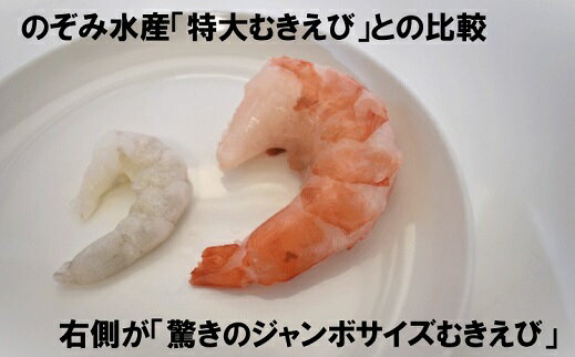 【ふるさと納税】驚きのジャンボサイズ（背ワタ無し）むきエビ 冷凍 1Kg 冷凍エビ 特大エビ エビ 海老 むきえび 下処理済 殻 むき 時短 エビフライ 天ぷら エビチリ お取り寄せ 魚介 魚 大容量 訳あり ギフト 贈り物 贈答用 プレゼント お正月 おせち 送料無料