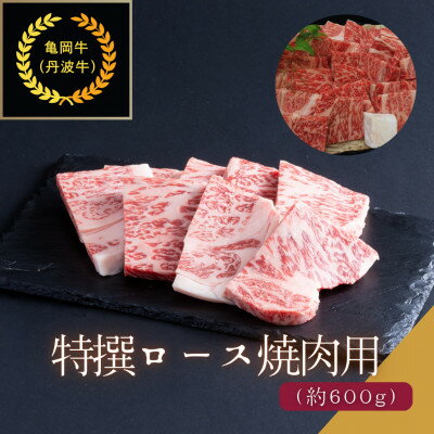 京都肉(亀岡牛・丹波牛)特選ロース焼肉用約600g【配送不可地域：離島】【1097658】