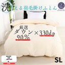 【ふるさと納税】【洗える】羽毛掛け布団シングル日本製ダウン90%1.2kg抗菌防臭防ダニ【1127741】