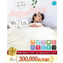 【ふるさと納税】【洗える】羽毛掛けふとんシングル日本製ダウン90%1.0kg無地クリーム抗菌防臭防ダニ立体キルト【1236838】