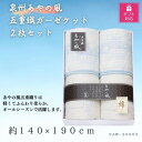 【ふるさと納税】【ギフト包装対応】泉州あやの風 五重織ガーゼケット2枚セット【1451067】