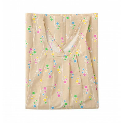 【ふるさと納税】大人エプロン (クロスタイプ・ツボミ・ベージュ)※ブロード素材【1587657】