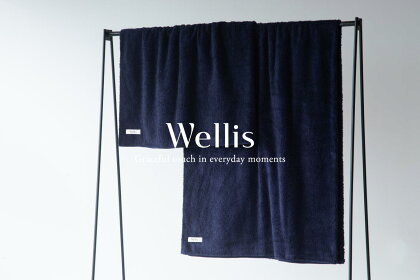 Wellis ブランケット1枚セット ネイビー （009_5046_03）