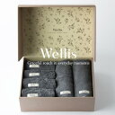 【ふるさと納税】Wellis【極上の肌心地】ウォッシュタオル4枚・フェイスタオル2枚 ギフトセット グレー(009_5037_02)