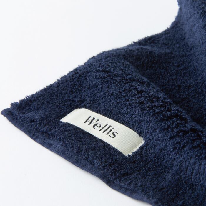 【ふるさと納税】Wellis【極上の肌心地】バスタオル4枚 ネイビー（009_5110）