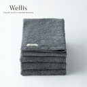 【ふるさと納税】Wellis【極上の肌心地】フェイスタオル2枚 グレー(009_5113)
