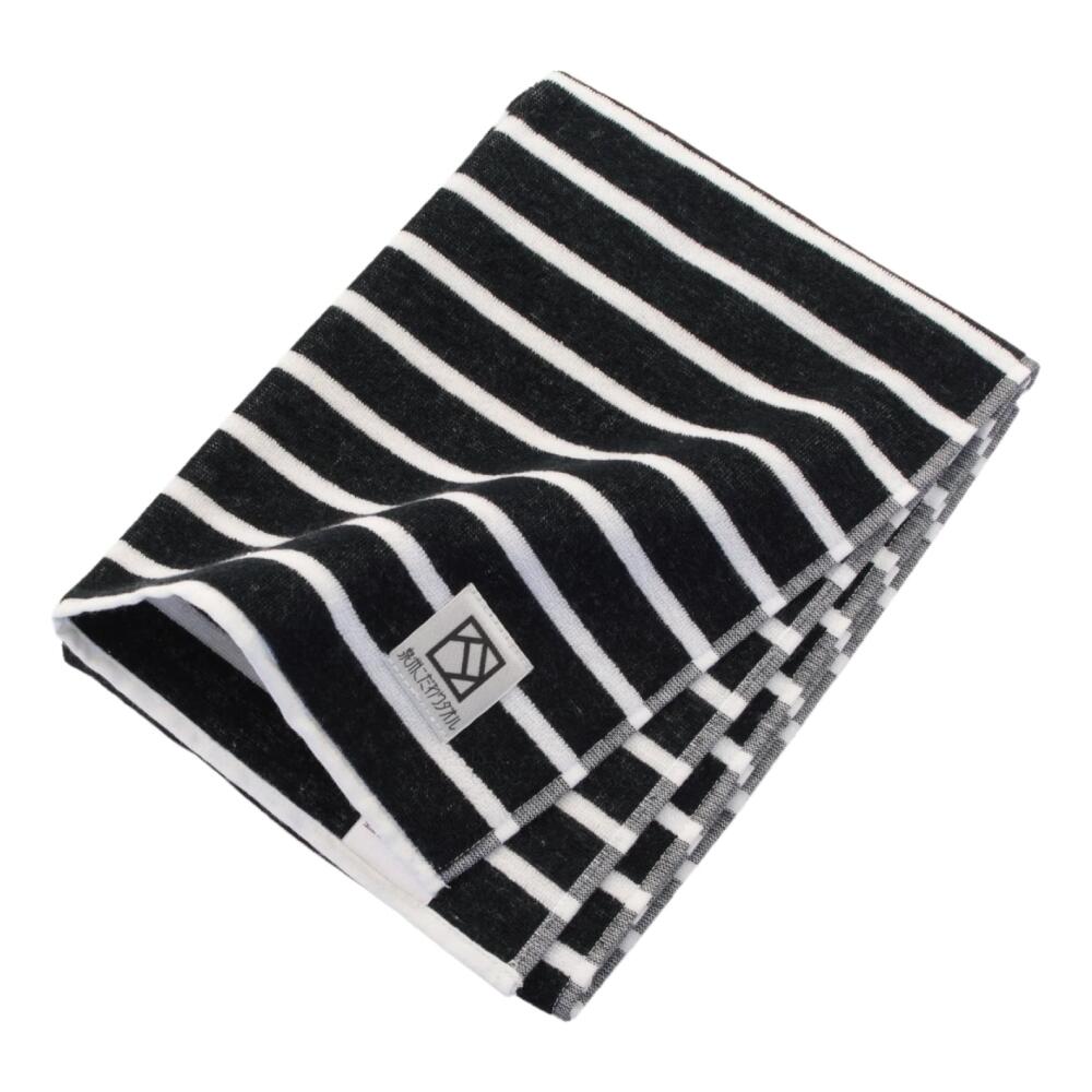 【ふるさと納税】松藤テリー　シンプルスタイルタオル　ブラック/ホワイト　4枚（009_5178）