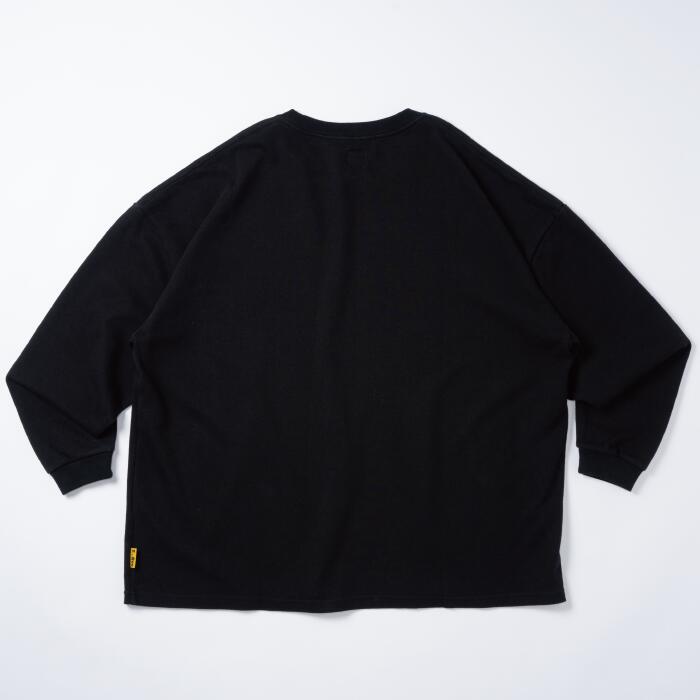 【ふるさと納税】橘織物　LONG SLEEVE T-SHIRT Black （009_5224）