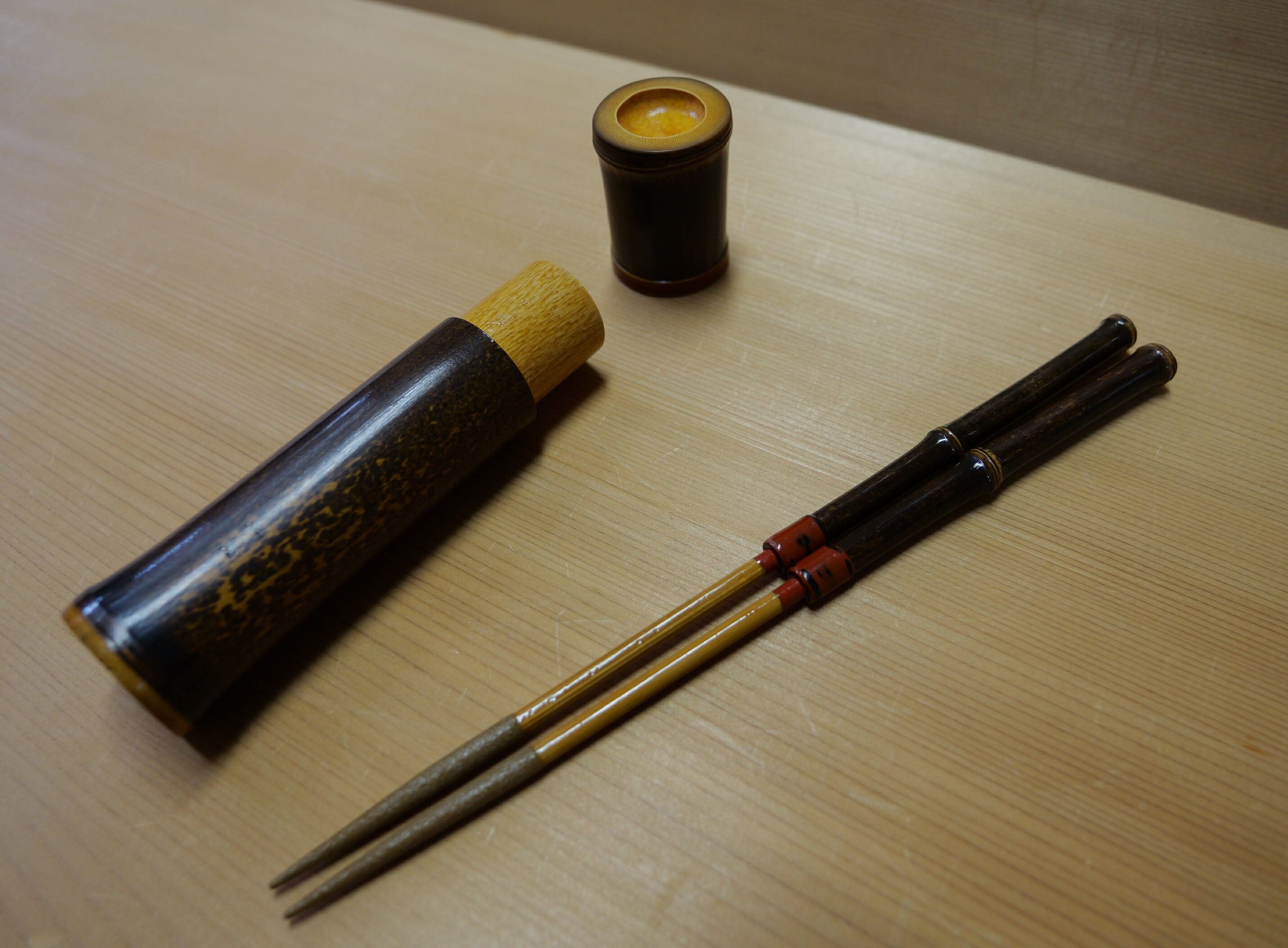 竹甚工房 黒竹(クロチク)箸(2本継)(1)(010_5017)