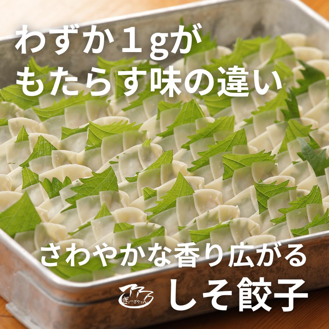 【ふるさと納税】(24)ぎょーざやさんのしそ餃子108個入り(027_5026)※北海道・沖縄・離島への配送不可