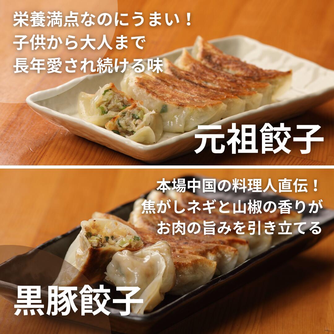 【ふるさと納税】(26)ぎょーざやさんの餃子詰め合わせセット (2種 元祖+黒豚 計108個)(027_5028)※北海道・沖縄・離島への配送不可