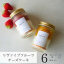 【ふるさと納税】リヴァイブフルーツチーズケーキ 6個セット オレンジ・苺【配送不可地域:離島】【1670160】