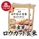 【ふるさと納税】【8kg】金芽ロウカット玄米 8kg(2kg×4袋)ふっくら柔らかい美味しさ!【1556849】