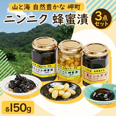 【ふるさと納税】山と海 自然豊かな 岬町 3点セット(1、2、4) にんにく加工食品【1256187】