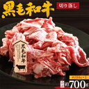 【ふるさと納税】No.201 黒毛和牛　切り落し　約700g（約350g×2） ／ 牛肉 切落し カット 送料無料 大阪府