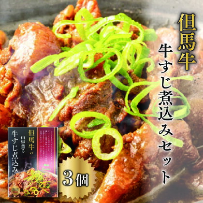 但馬牛の牛すじ煮込みセット　【 肉の加工品 加工食品 惣菜 柔らかい コク 旨味 芳醇な味わい 添加物不使用 保存料不使用 お酒のあて 】