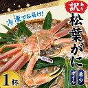 【ふるさと納税】【訳あり】【数量限定】希少な松葉がに ボイル 冷凍 1杯 500g〜600g 産地でしか手に入らない脱皮直前のレアな松葉がに ソフト蟹 / 松葉...