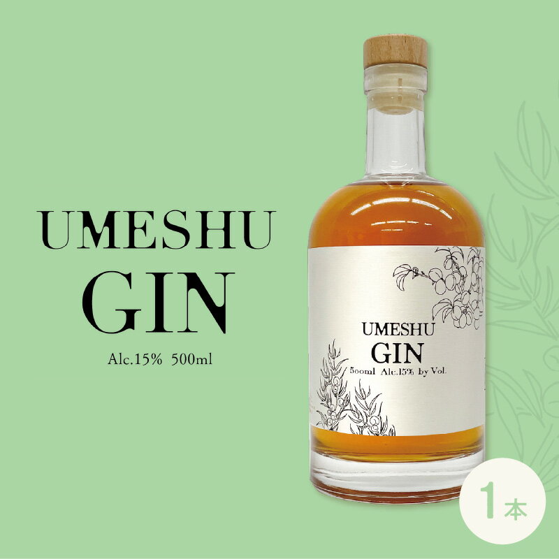 【ふるさと納税】UMESHU GIN　【 お酒 洋酒 梅酒ブレンド 家飲み 晩酌 ボタニカル スパイシー 酸味 爽やかな味わい 】