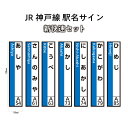 【ふるさと納税】JR神戸線 駅名サイン 新快速セット 【ふるさと納税限定販売】 【 雑貨 コレクション 趣味 電車好き 鉄道好き 柱付け駅名サイン JR西日本グ...