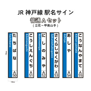 【ふるさと納税】JR神戸線 駅名サイン 普通Aセット 立花~甲南山手 【ふるさと納税限定販売】 【雑貨・日用品】 お届け:入金確認後、45日程度でお届けします。