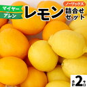 【ふるさと納税】【先行予約】淡路島産 アレン・ユーレカレモン&マイヤーレモン 詰め合わせセット 2kg 国産レモン 淡路島 瀬戸内レモン 檸檬 lemon 柑橘 レモネード レモンサワー【 2025年10月中旬より順次発送 】