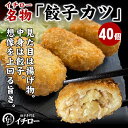 【ふるさと納税】【ギョーザ専門店イチロー】餃子カツ40個（神戸ポークプレミアム100%使用）