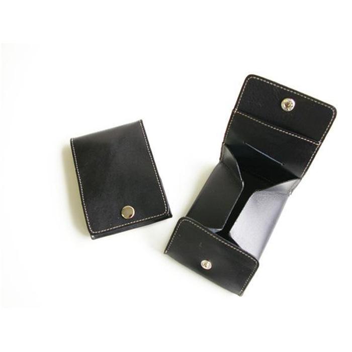 【ふるさと納税】FOOTANブランド 本革小銭入れ・カードケース【ブラック】