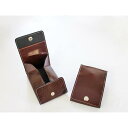 【ふるさと納税】FOOTANブランド 本革小銭入れ・カードケース【チョコ】
