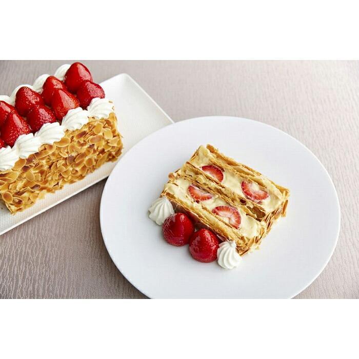 【ふるさと納税】北野異人館旧ムーア邸 苺のミルフィーユ ハーフサイズ(店舗受取)引換チケット