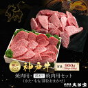 【ふるさと納税】神戸牛 焼肉用・訳あり焼肉用セット かた・もも500g 焼肉用(不揃い)400g 計900g KBY3