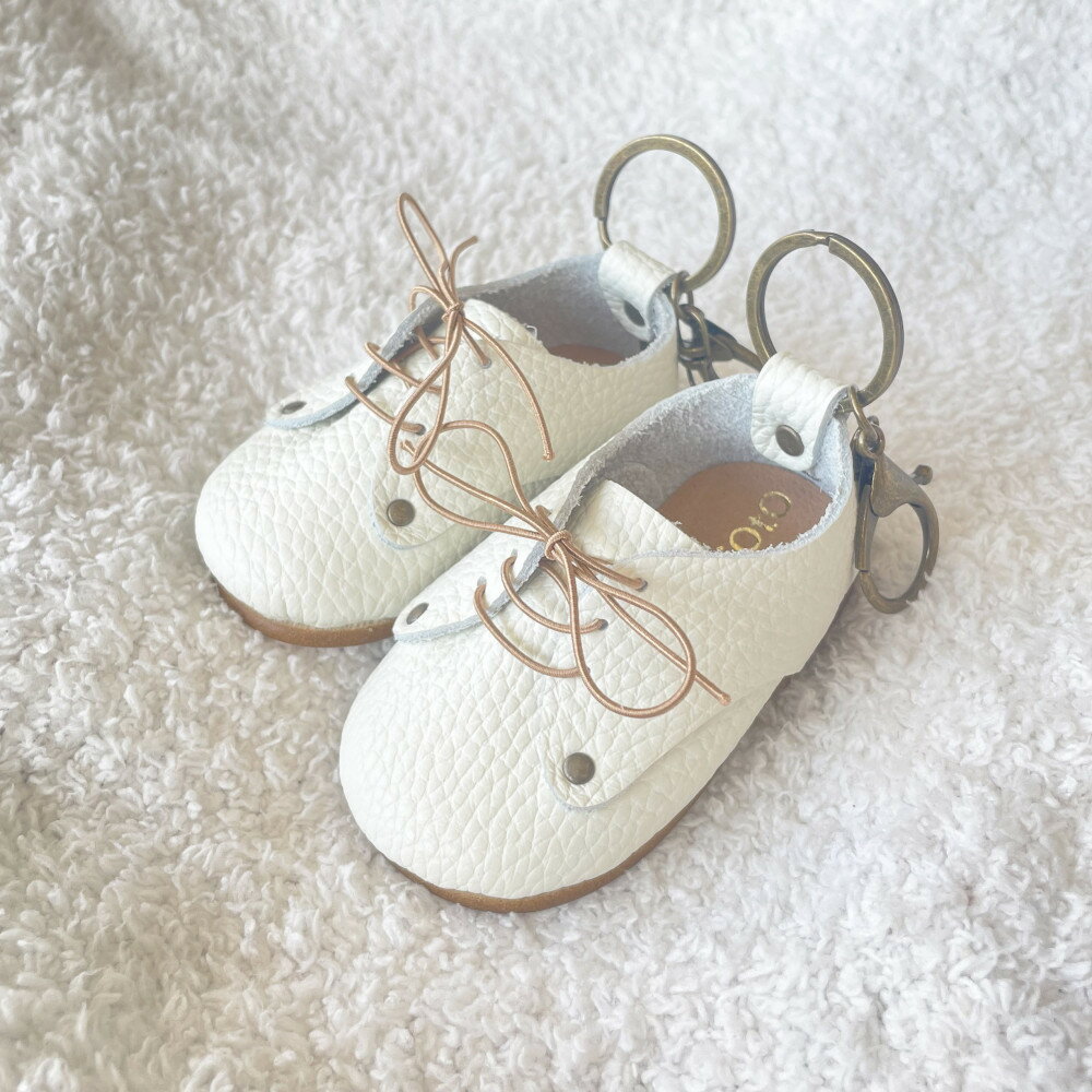 【ふるさと納税】神戸の靴作り体験（新生児用ファーストシューズキーホルダー）　＊1足プラン/2名 | 神..