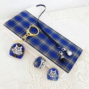 【ふるさと納税】【神戸タータン】ブックカバーとはりねずみアクリルキーホルダー&マグネットセット(A)